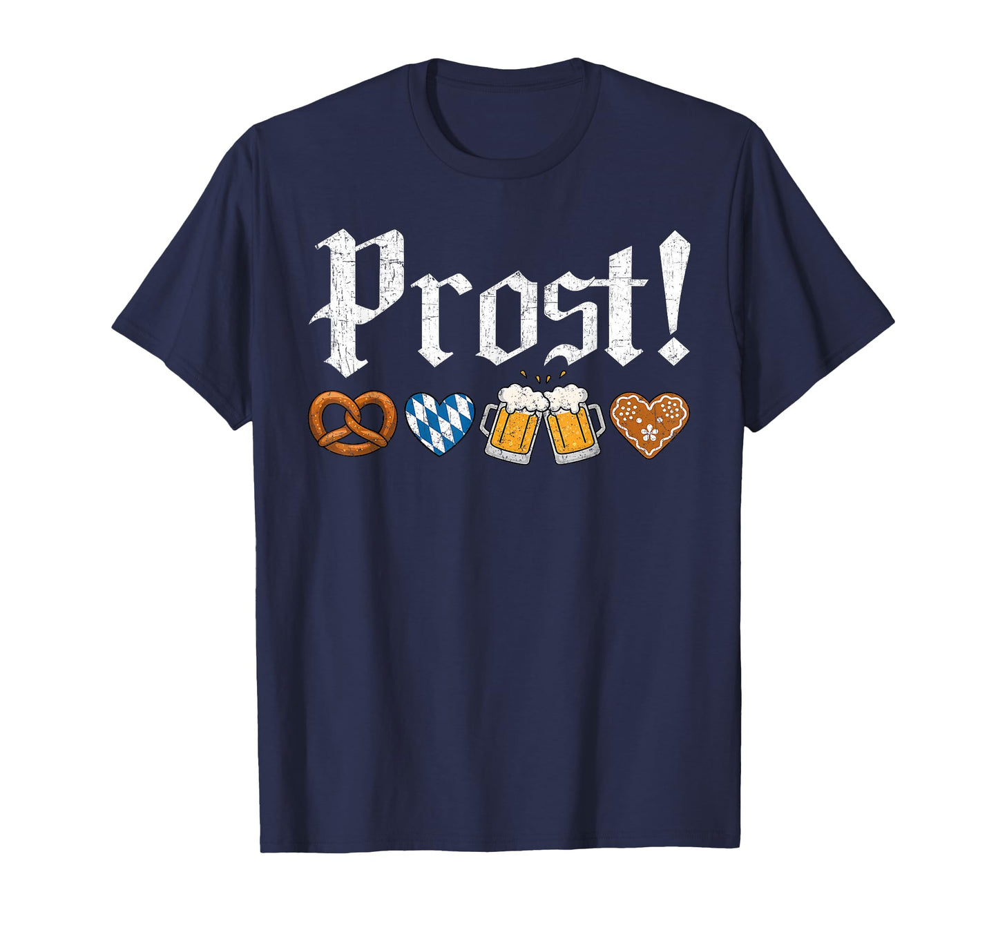 Oktoberfest Drinking Men Women Vintage Prost German T-Shirt