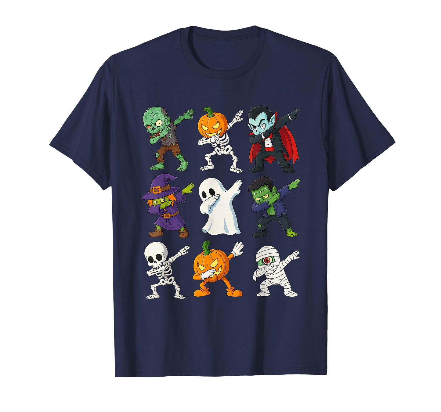 Halloween Dabbing Skeleton Zombie Boo Pumpkin Mummy Costume T-Shirt