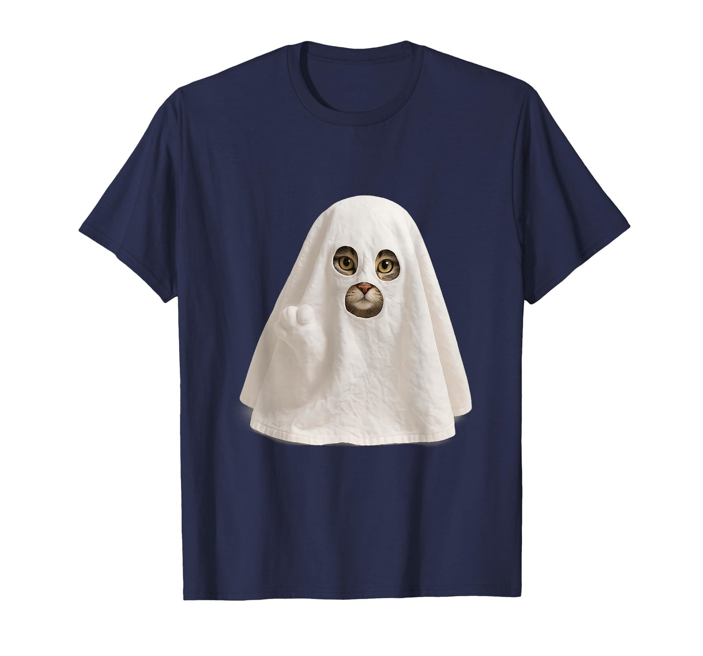 Funny Wizard Cat Meme Ghost Costume Weird Kitten Halloween T-Shirt