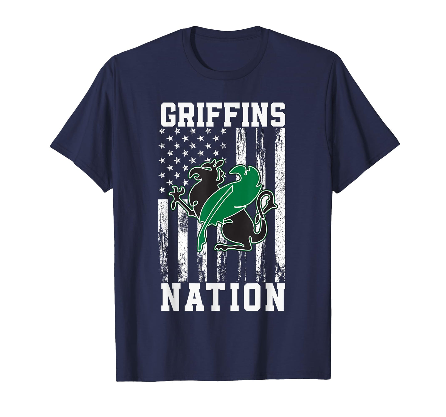 Green Fields Country Griffins Logo Nation HS T-Shirt