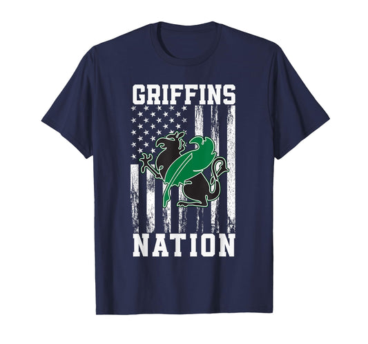 Green Fields Country Griffins Logo Nation HS T-Shirt