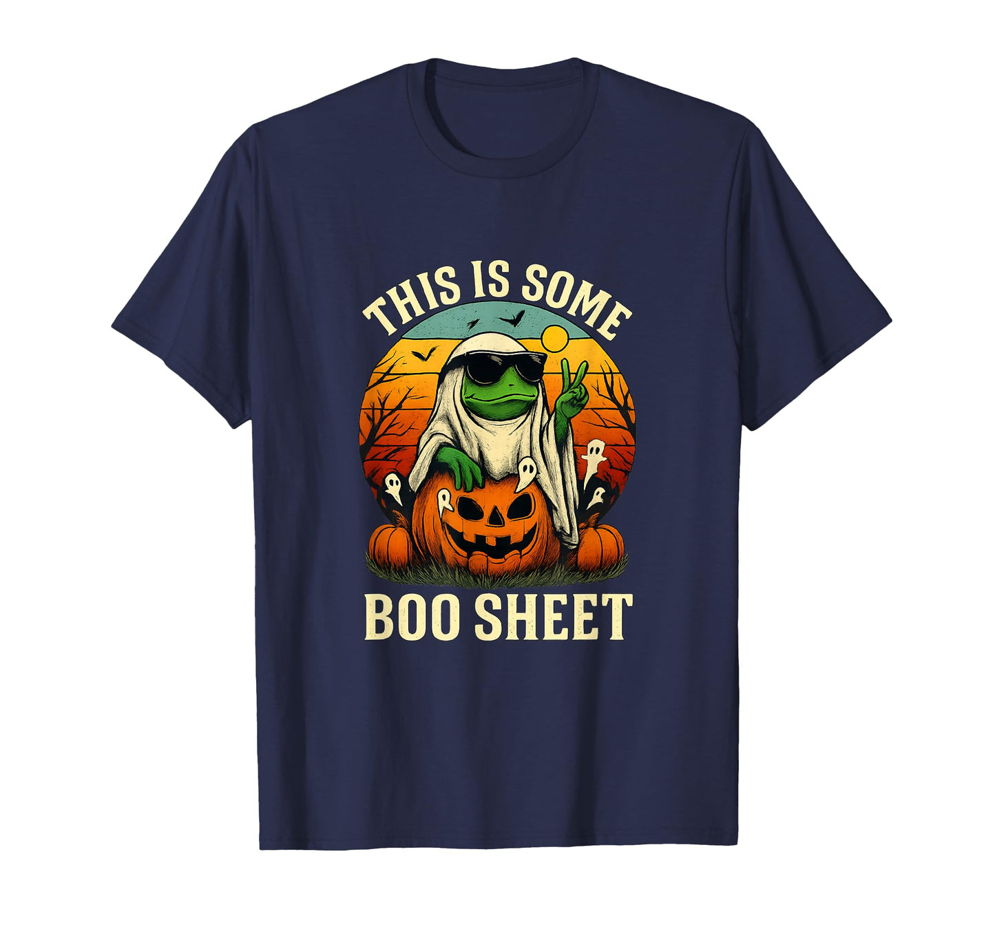 This is Some Boo Sheet Frog Meme Funny Halloween Men Women T-Shirt