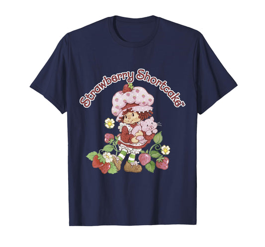 Strawberry Shortcake & Custard Berry Cute Vintage T-Shirt