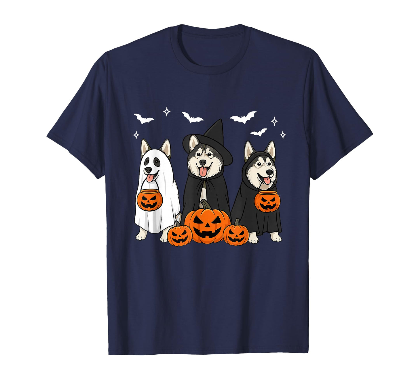 Alaskan Malamute Halloween Malamute Witch Malamute Dog Mom T-Shirt