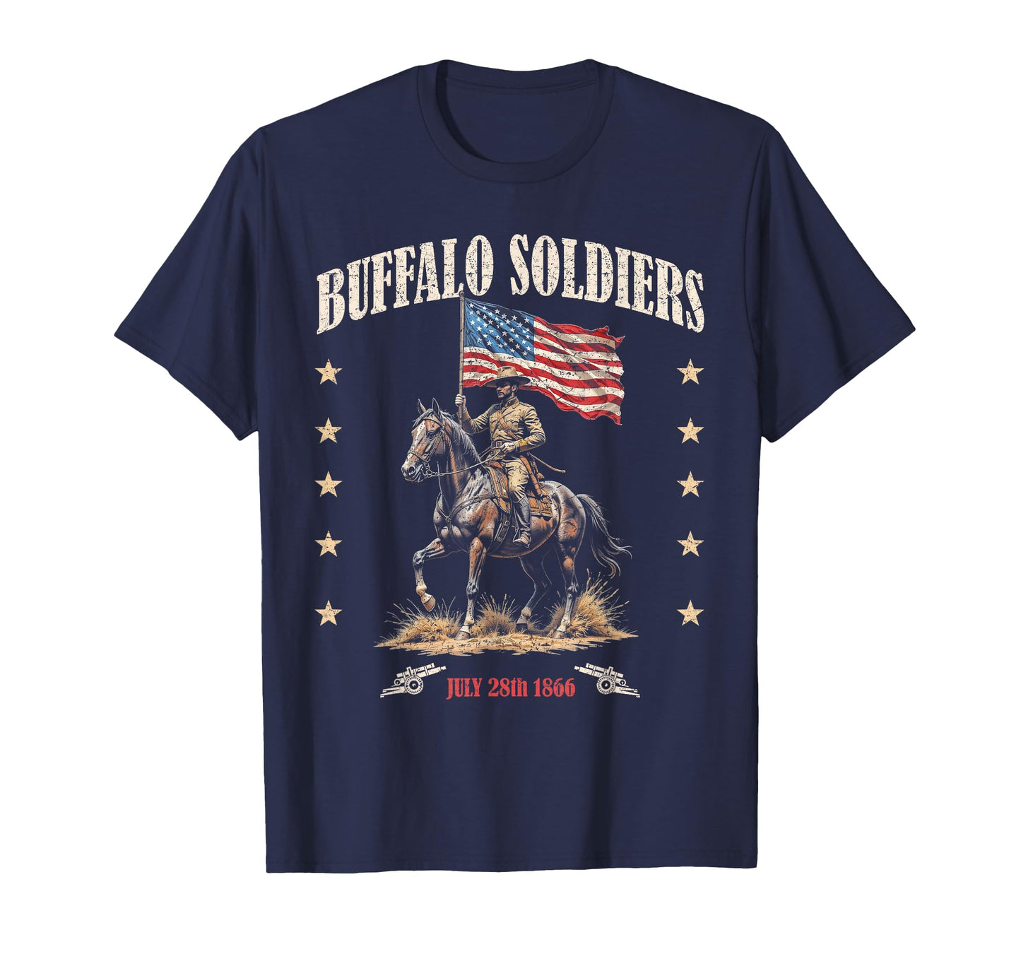 Buffalo Soldiers African American Buffalo Black Culture T-Shirt