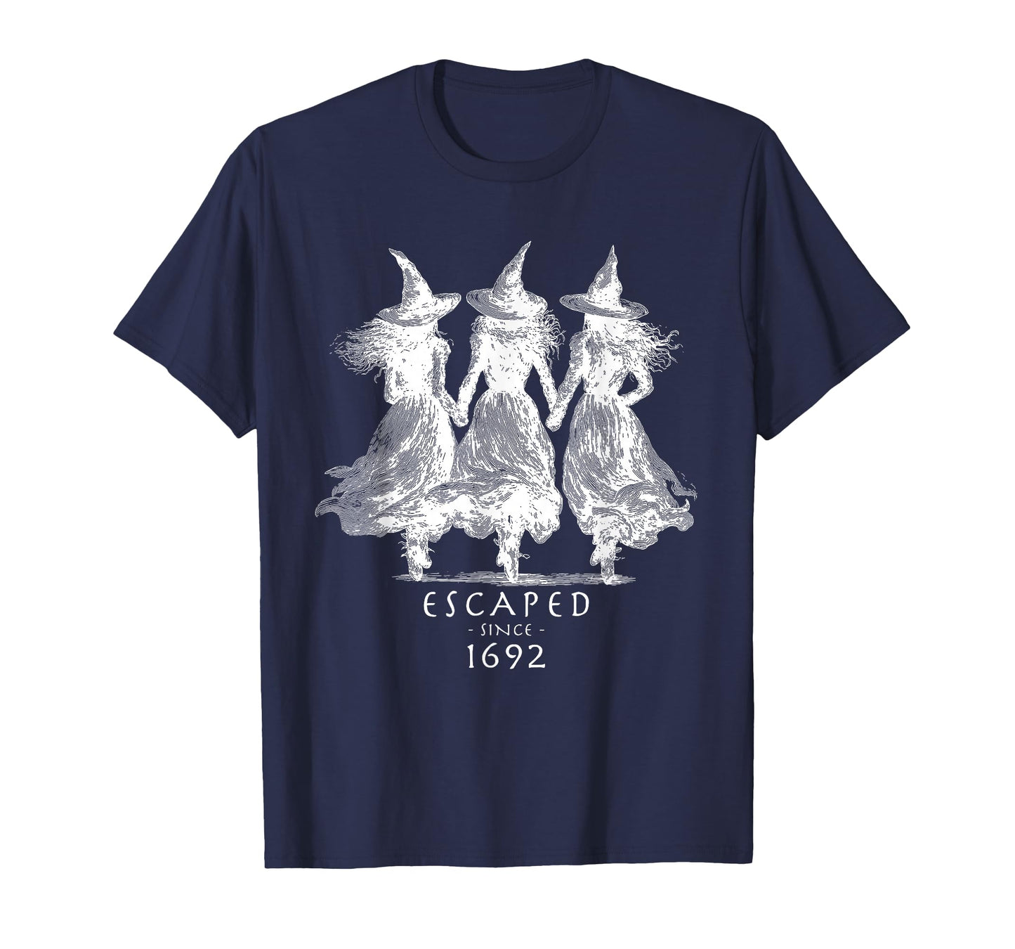 Escaped Since 1692 Salem Witch Halloween T-Shirt