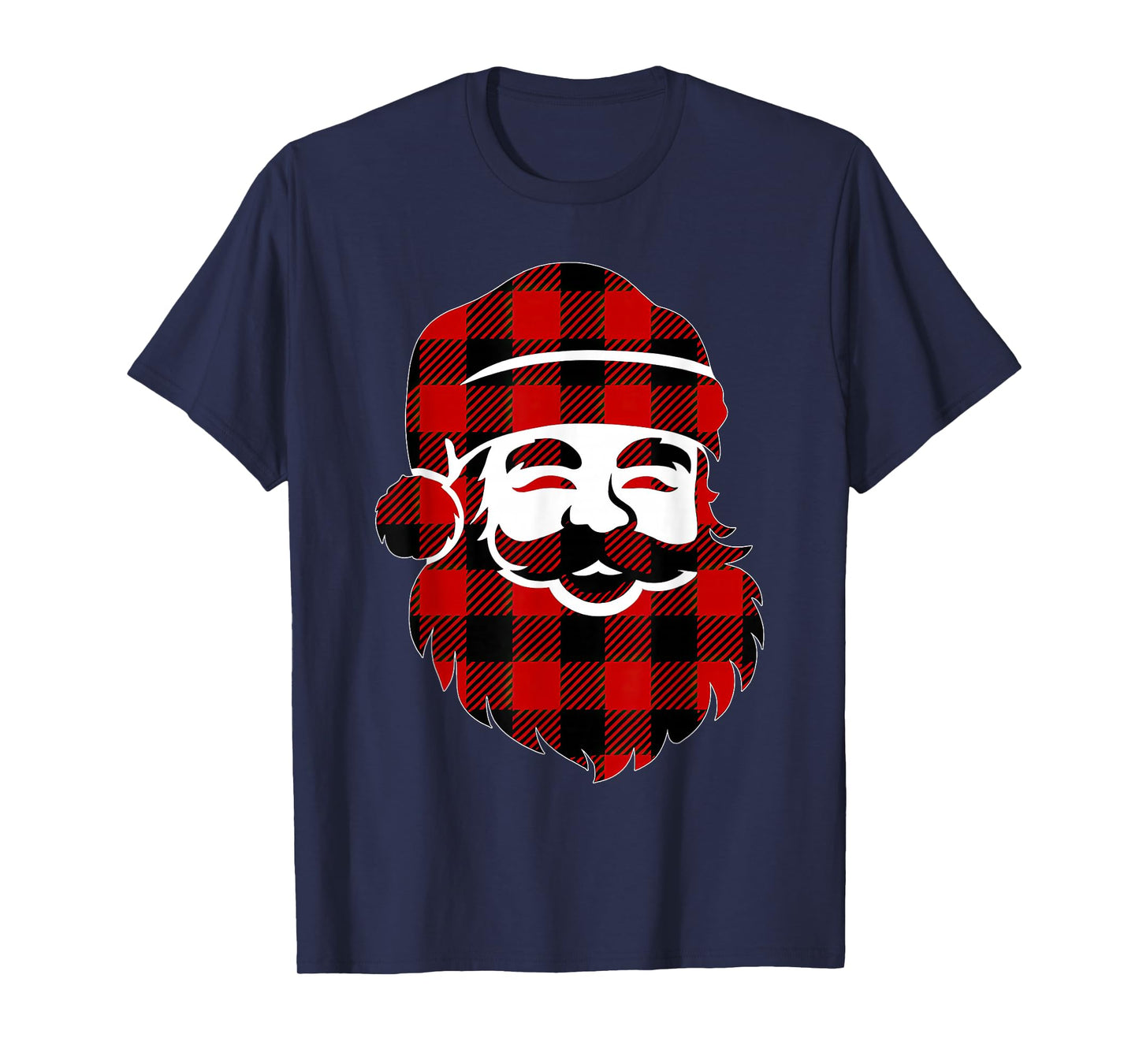 Cute Santa Claus Silhouette Minimalist Christmas T-Shirt
