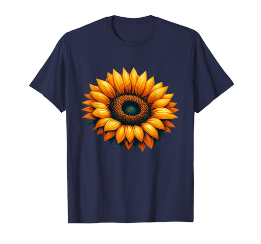 Elegance Sunflower Serenade Vintage Blossom T-Shirt