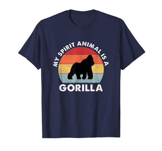 Vintage My Spirit Animal is a Gorilla T-Shirt