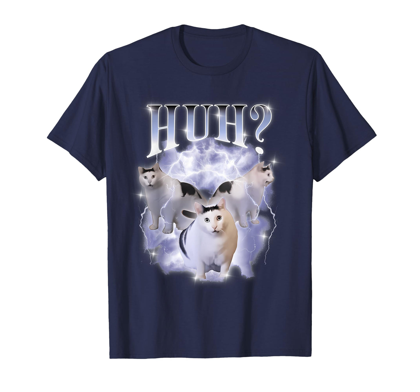 Huh Cat Chonky Ben Meme Bootleg Rap 90s Vintage Graphic T-Shirt
