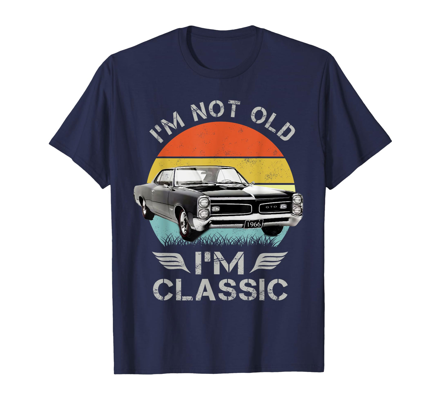 1966 66 GTO Classic Car Old School Muscle Car T-Shirt