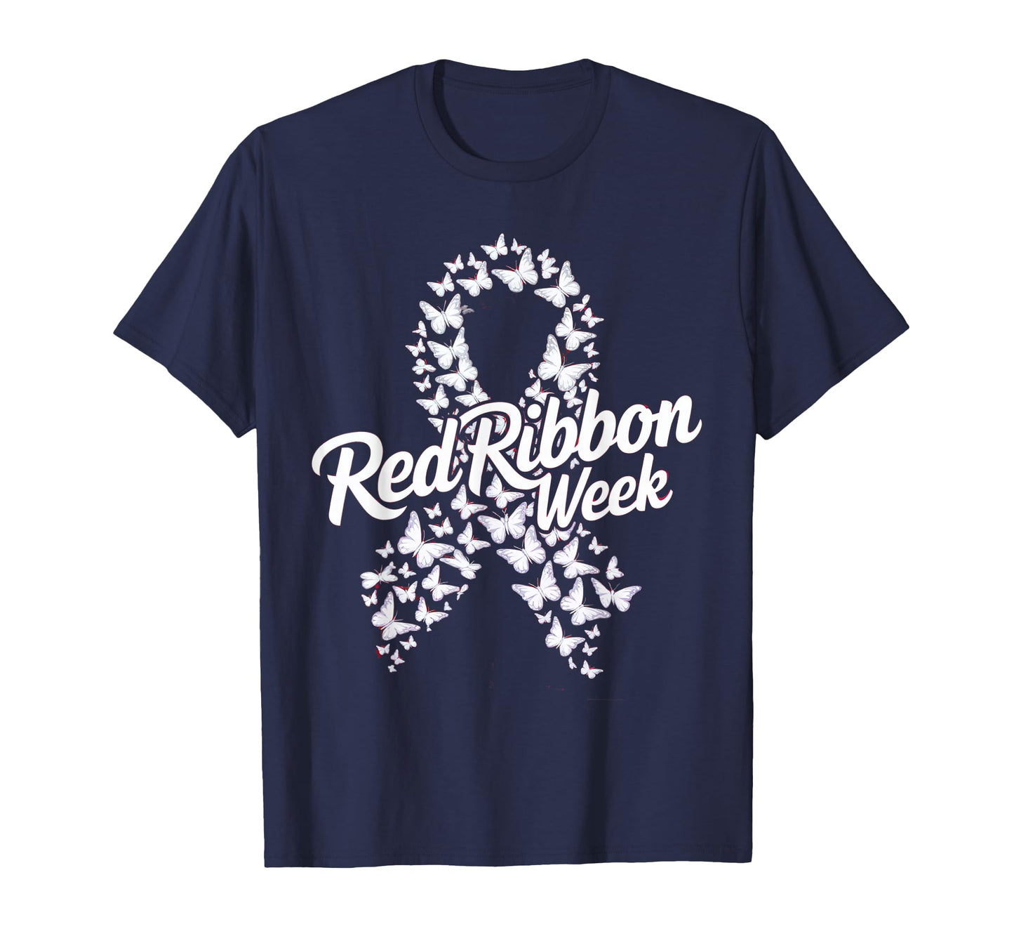 Red Ribbon Week 2025 HOPE LOVE SUPPORT Red Ribbon Week T-Shirt