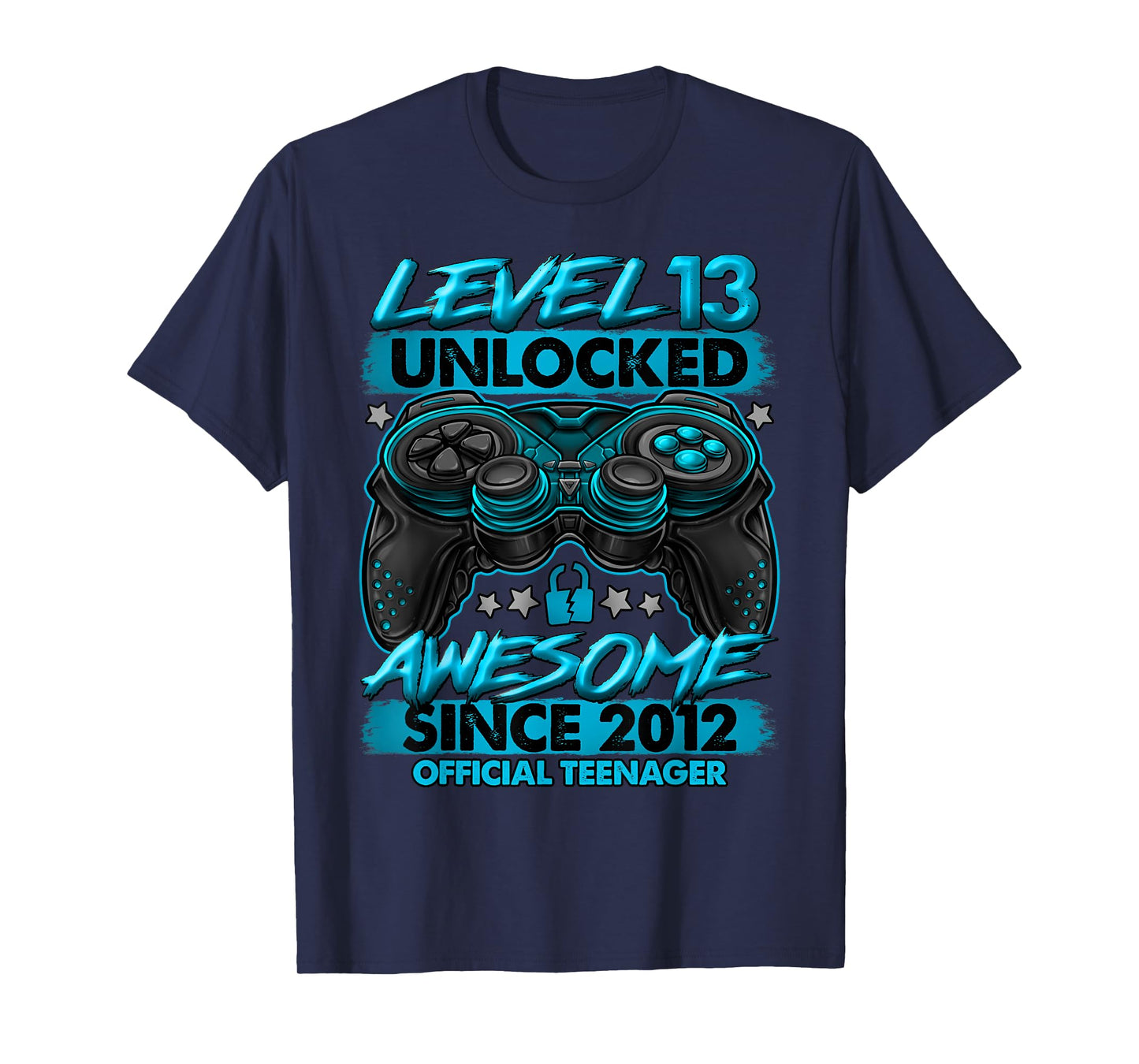 Official Teenager Level 13 Unlocked Gifts 13th Birthday Boy T-Shirt