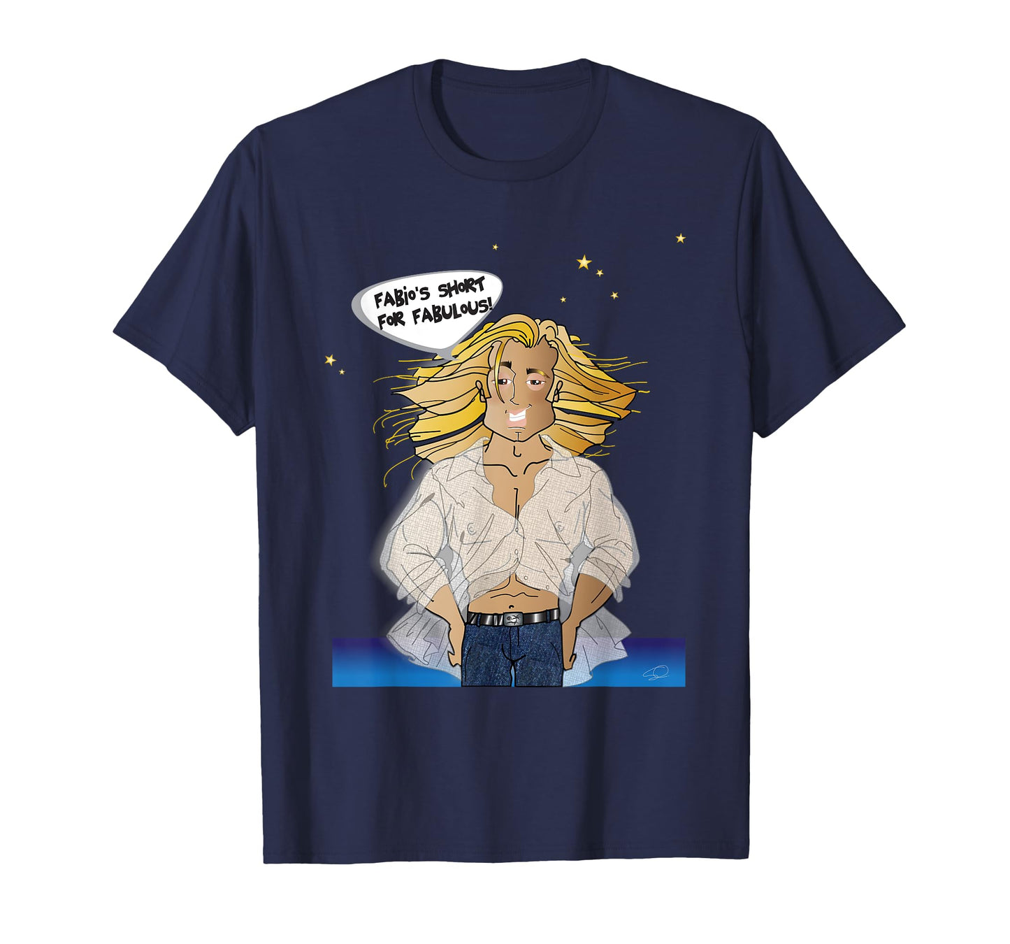 Funny Fabio "look-a-like" Tee T-Shirt