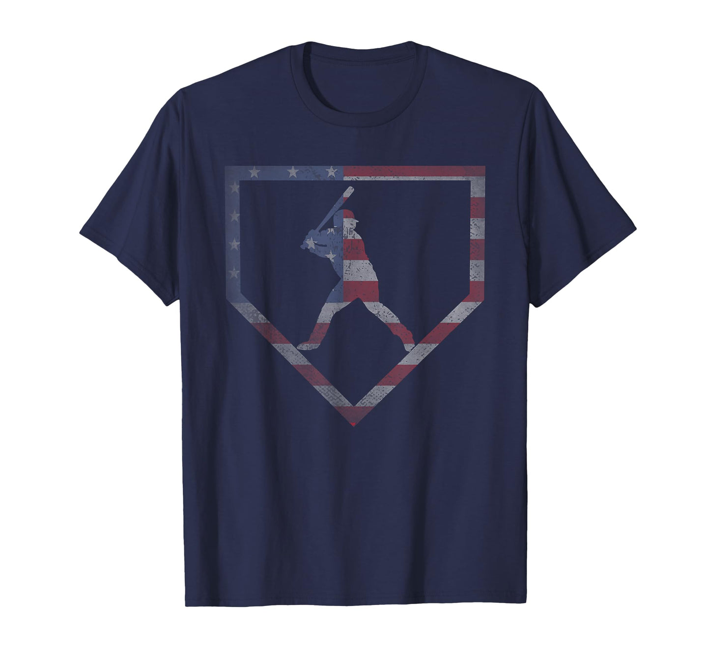Vintage American flag Baseball USA T-Shirt