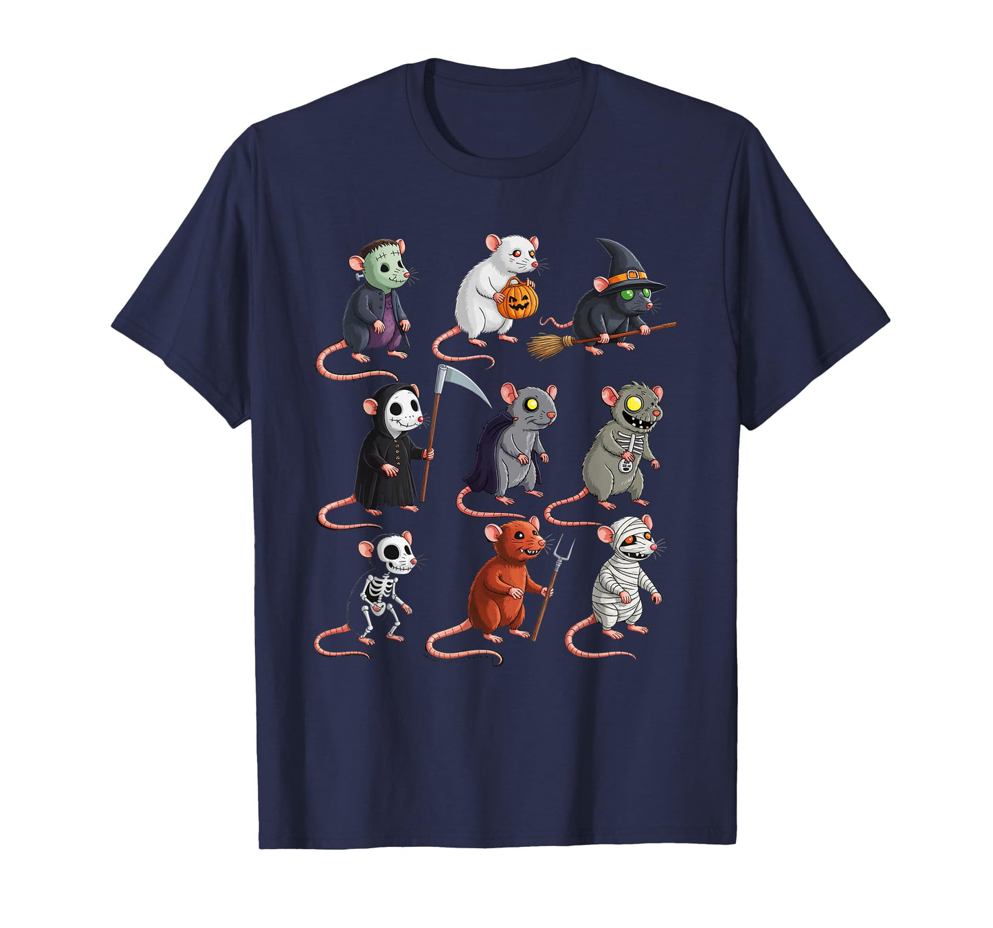 Spooky Rats Halloween Costume Mouse Kids Boys Girls Adults T-Shirt