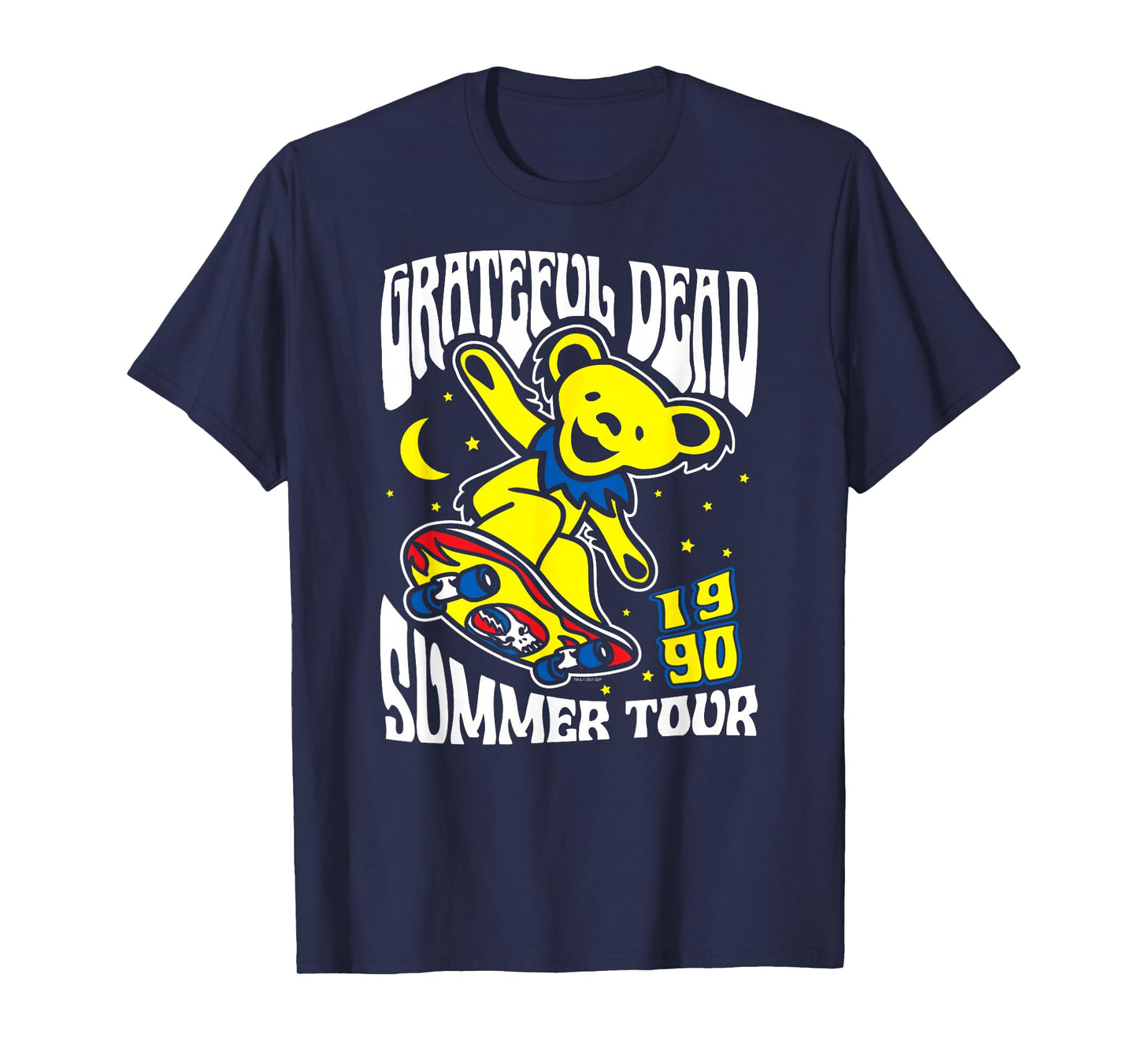 Grateful Dead Skateboard Bear Summer '90 Vintage Band T-Shirt