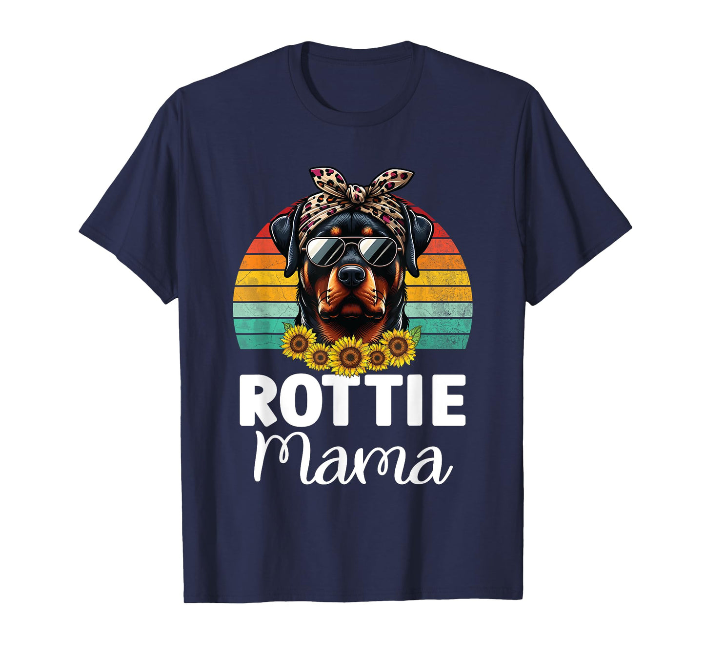 Rottweiler Mom Dog Lovers Rottie Mama Puppy Mother's Day T-Shirt