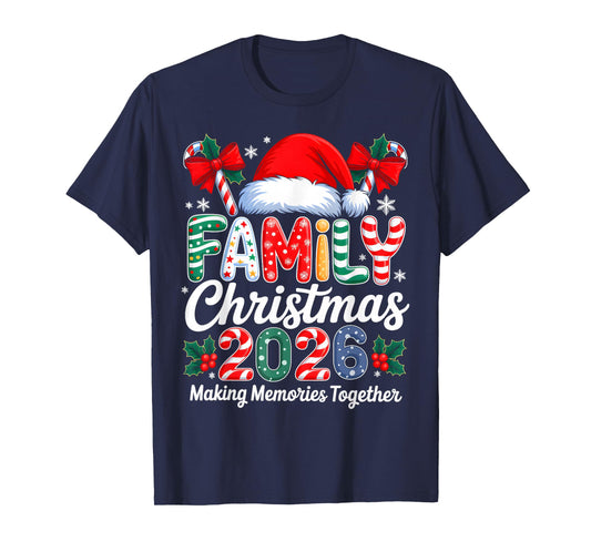 Family Christmas 2026 Matching Family Pajamas Xmas Squad T-Shirt