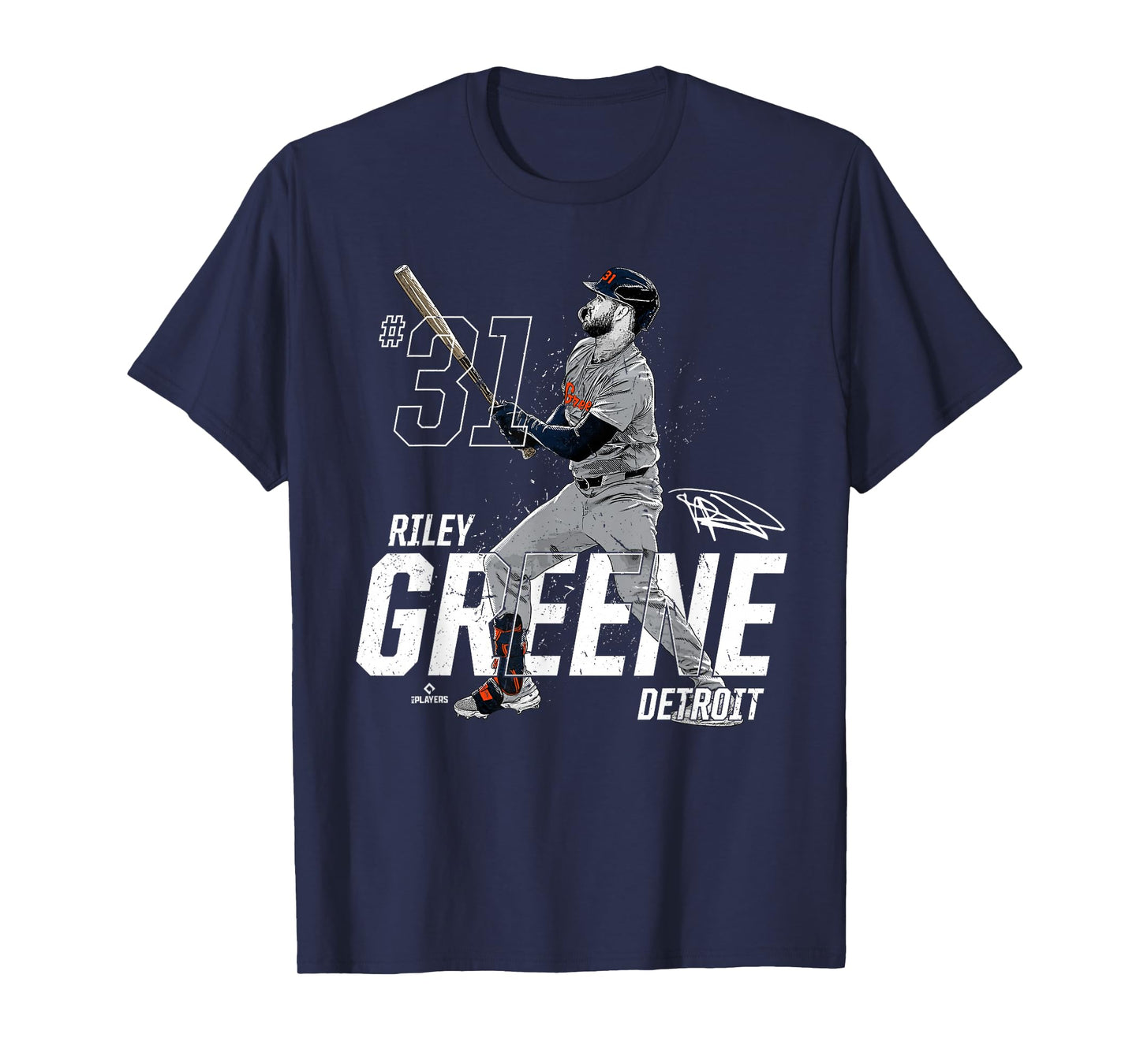 Dynamic Pose Riley Greene Detroit Baseball MLBPA T-Shirt