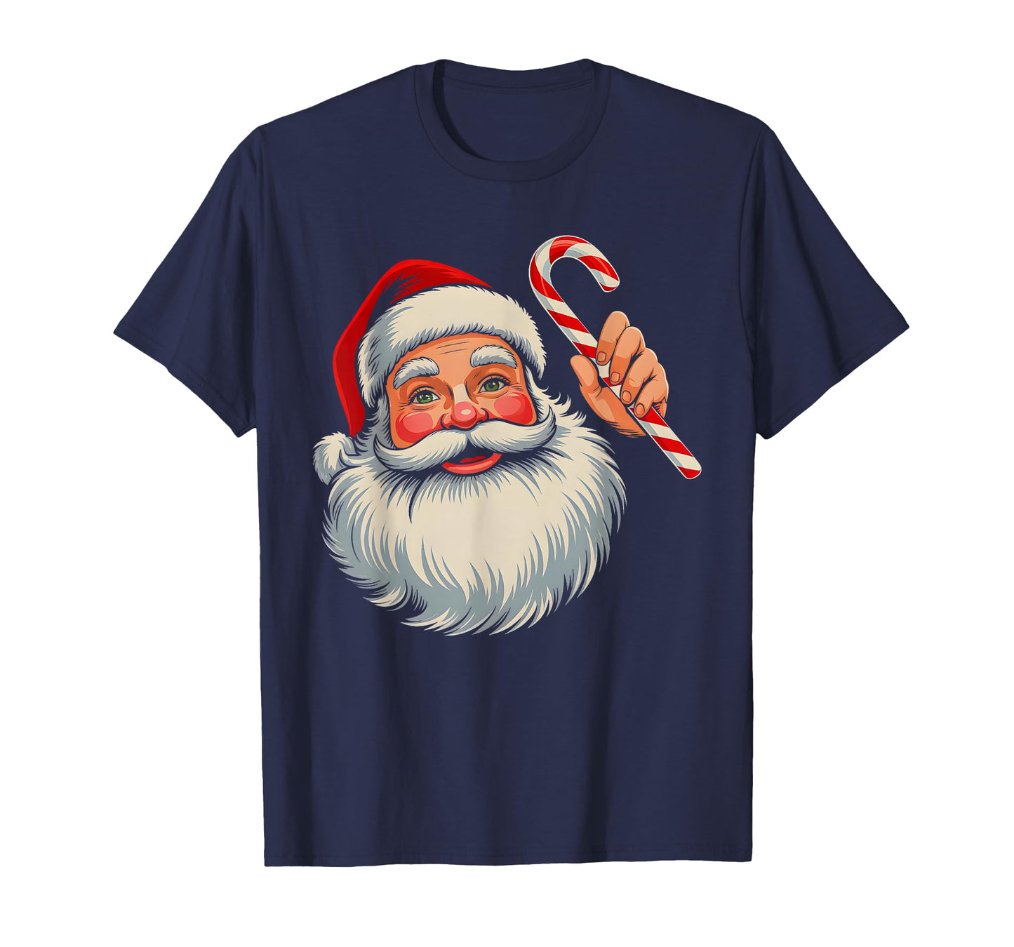Vintage Santa Face Old Fashioned Xmas Pajama Funny Christmas T-Shirt