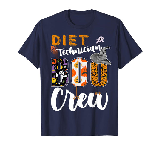 Diet Technician Boo Crew Halloween Match Dietetic Tech T-Shirt