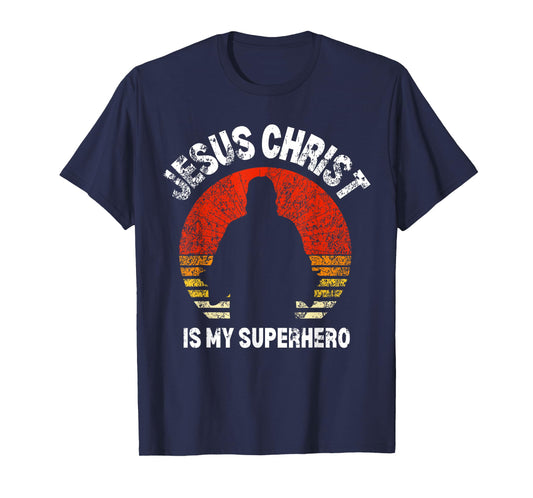Jesus Christ Is My Superhero Jesus Kids Toddler Baby 5T 4T T-Shirt