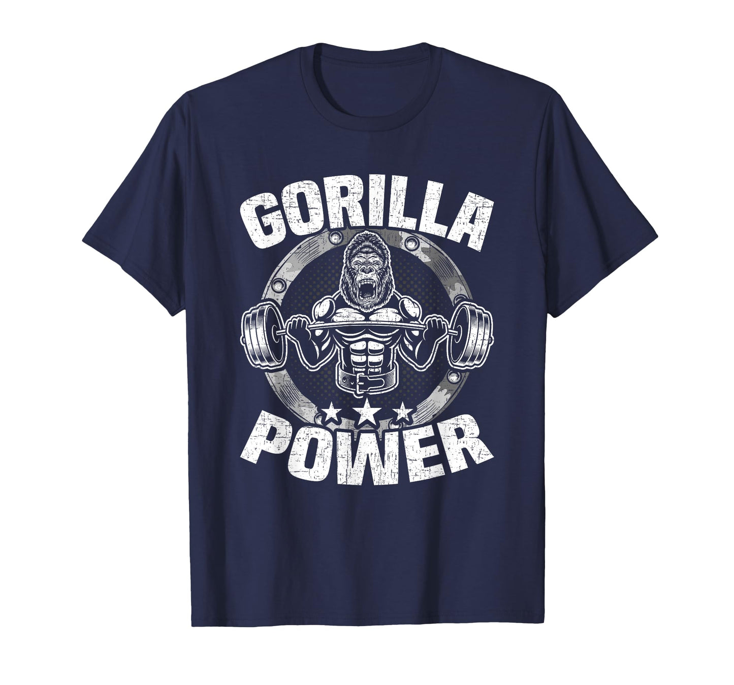 Gorilla Power Bodybuilding Weightlifting Workout T-Shirt