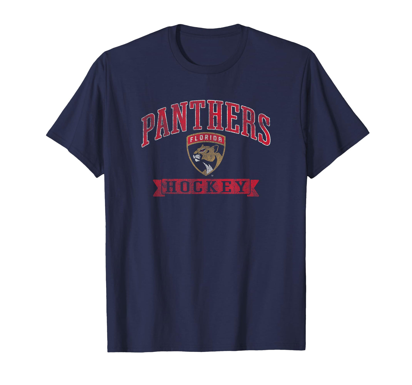 Florida Panthers Vintage Hockey Navy Officially Licensed T-Shirt