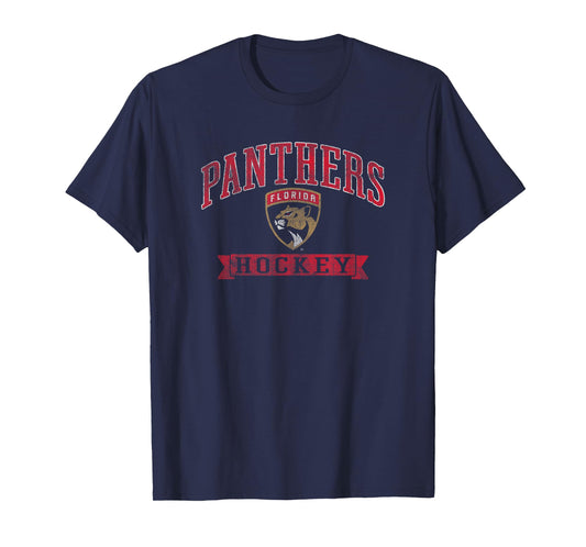 Florida Panthers Vintage Hockey Navy Officially Licensed T-Shirt