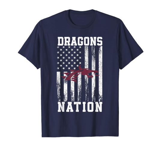 Collierville Dragons Logo Nation HS T-Shirt