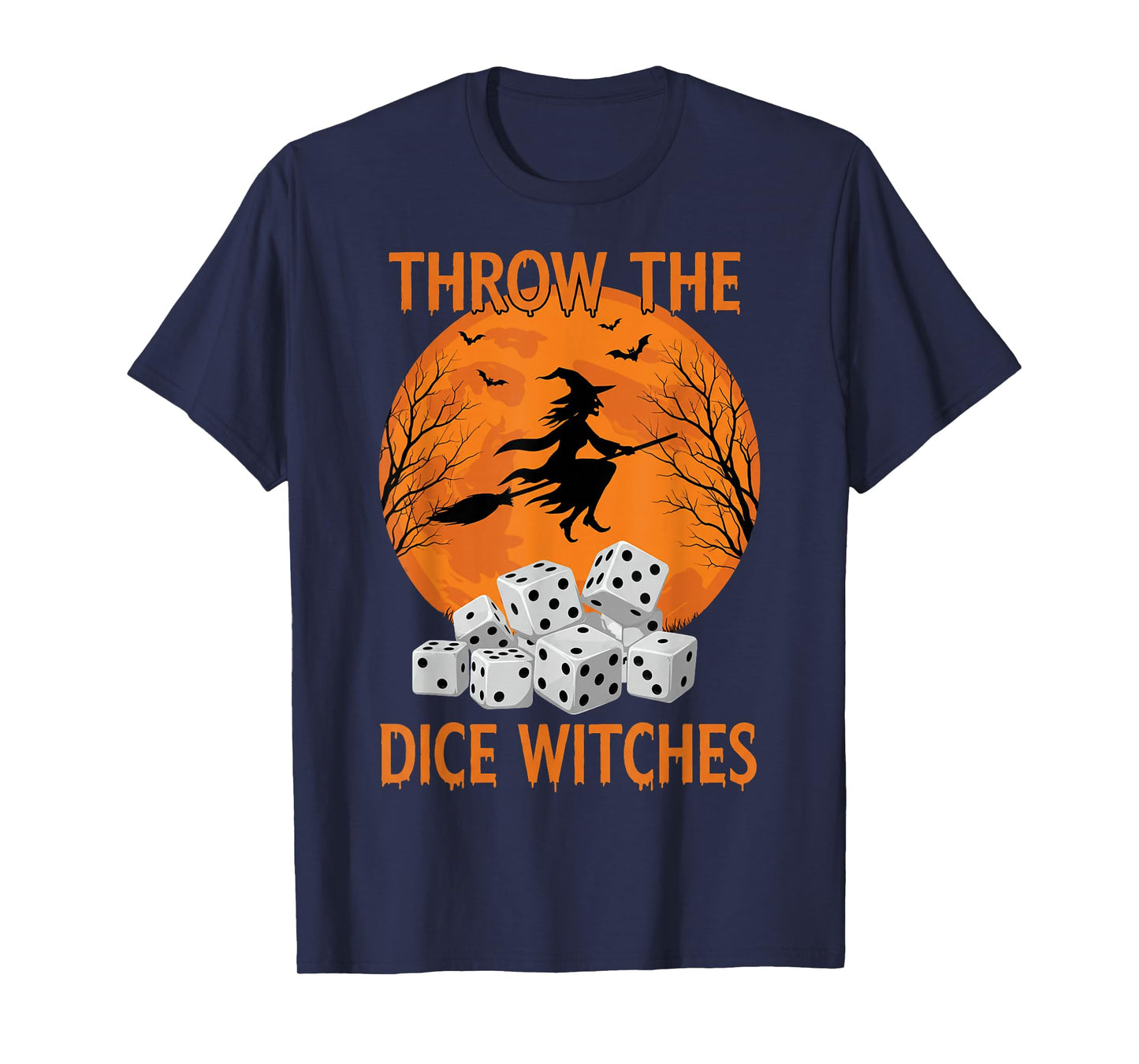 Bunco Halloween Throw The Dice Witches Bunco Game for Women T-Shirt