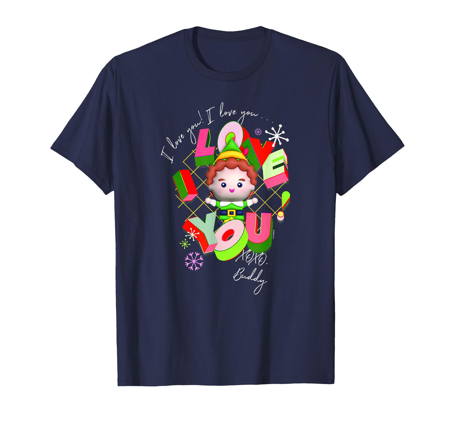 Elf Christmas I Love You! I Love You XOXO Little Cute Buddy T-Shirt