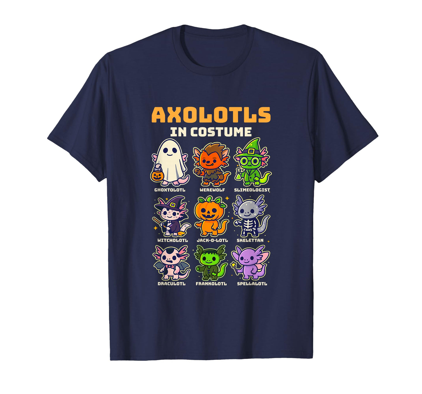 Axolotl Halloween Costume Funny Animal Cute Pet T-Shirt