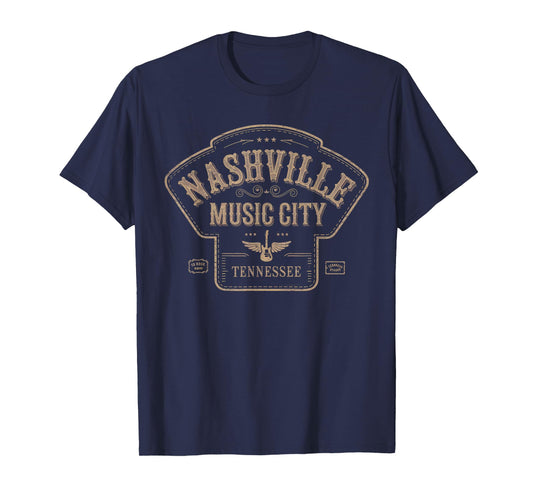 Nashville Music City Tshirt Women Men Tennessee Rock Country T-Shirt