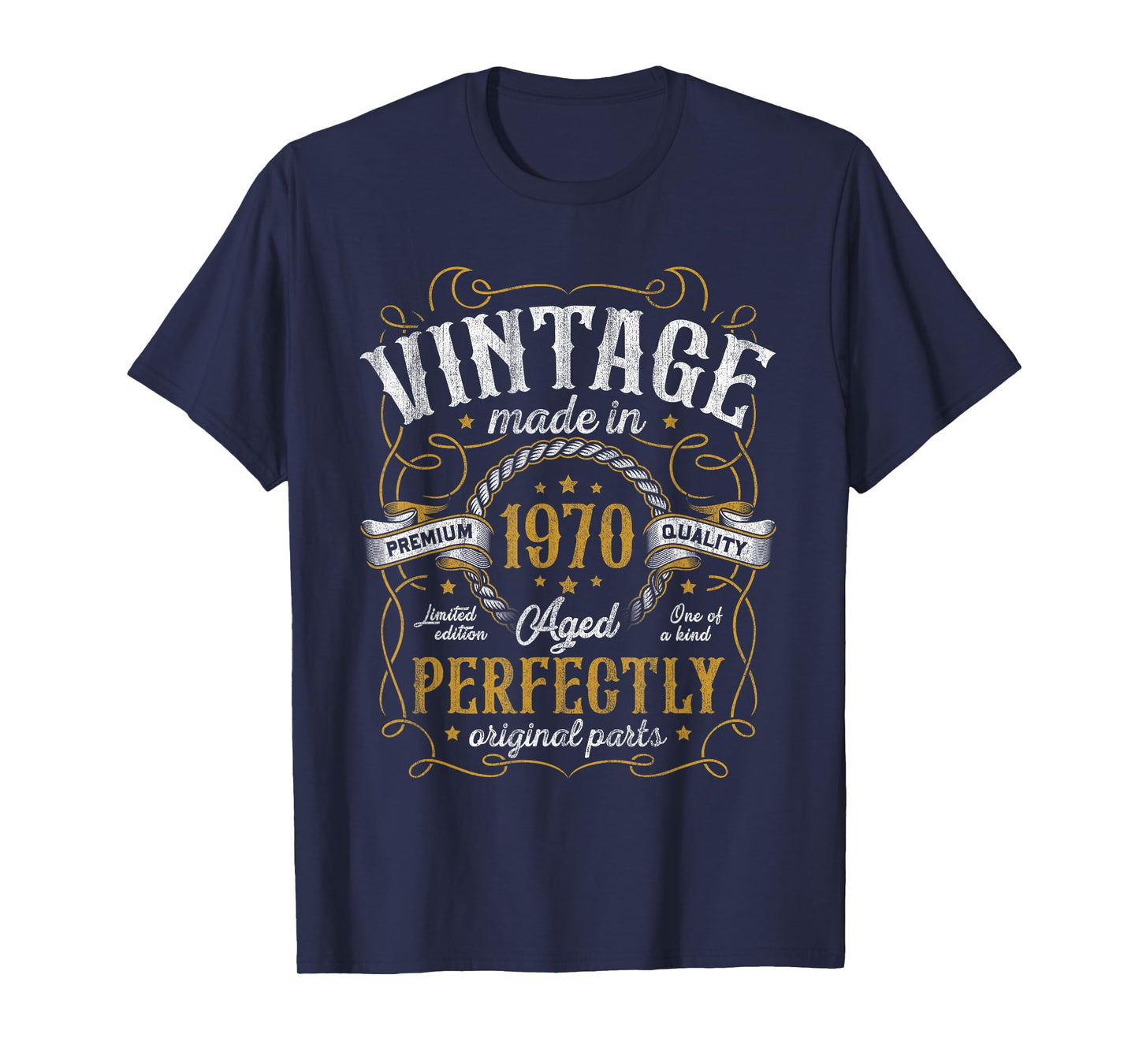 Vintage Made In 1970 55th Birthday Gifts Men 55 Years Old T-Shirt