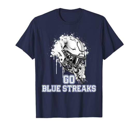 Madison Blue Streaks Rising Helmet GO! T-Shirt