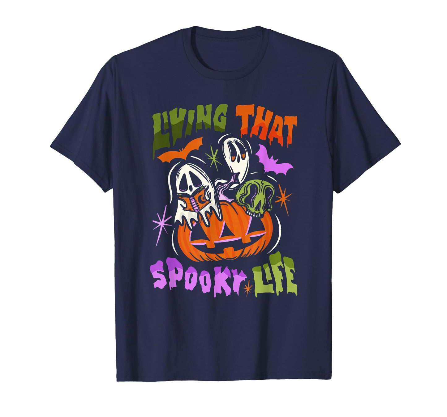 Wing That Darling Ghoul Spooky Life Halloween Design T-Shirt