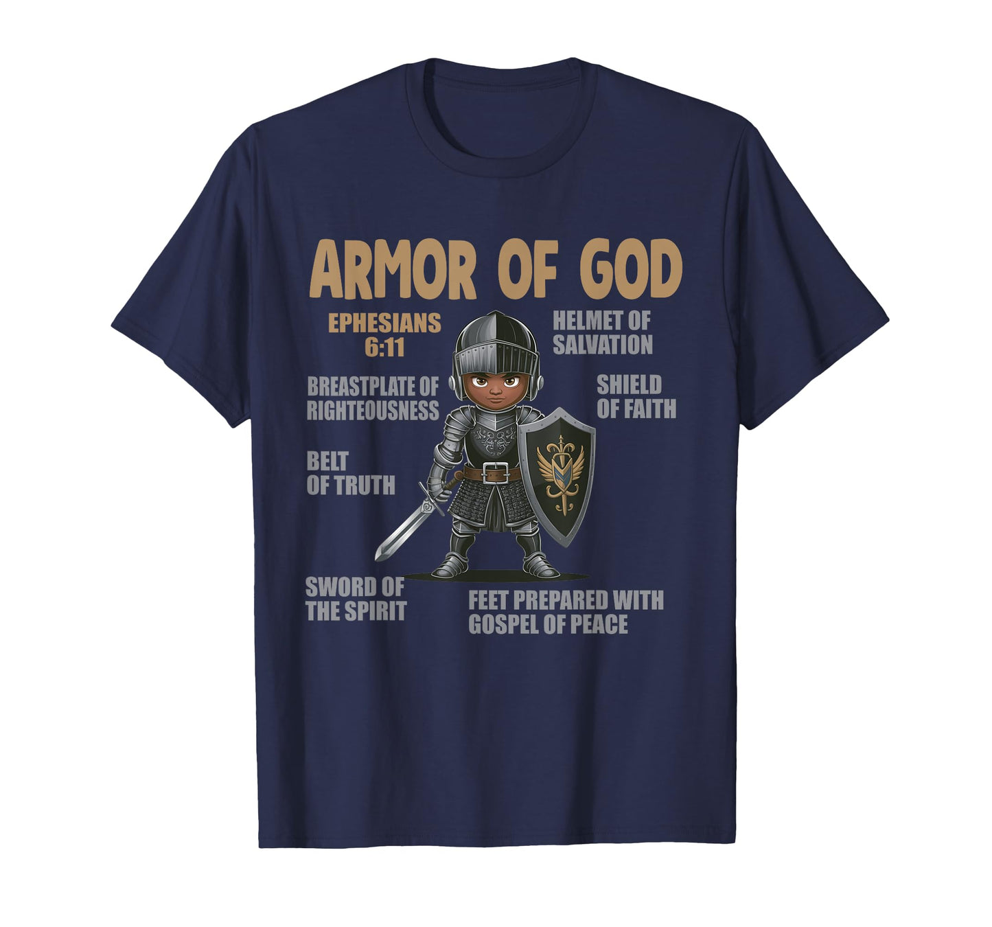Black Kids Put On The Full Armor Of God Bible Chapters T-Shirt