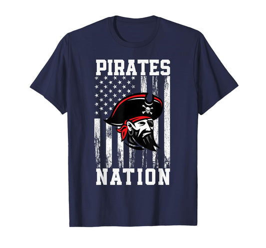 Hart Pirates Logo Nation HS T-Shirt