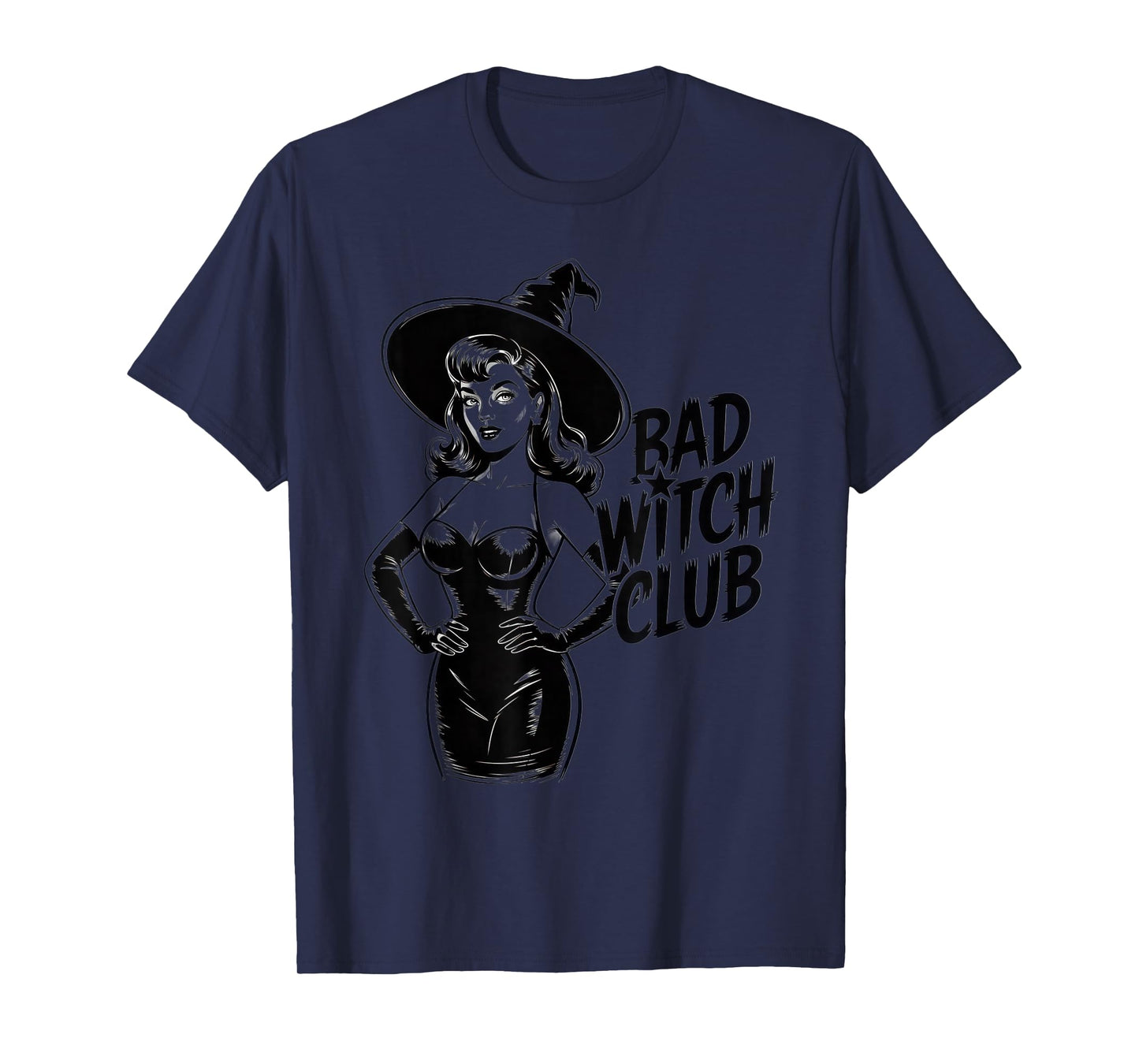 Bad Witch Club Fashionistas Halloween Party Chic T-Shirt