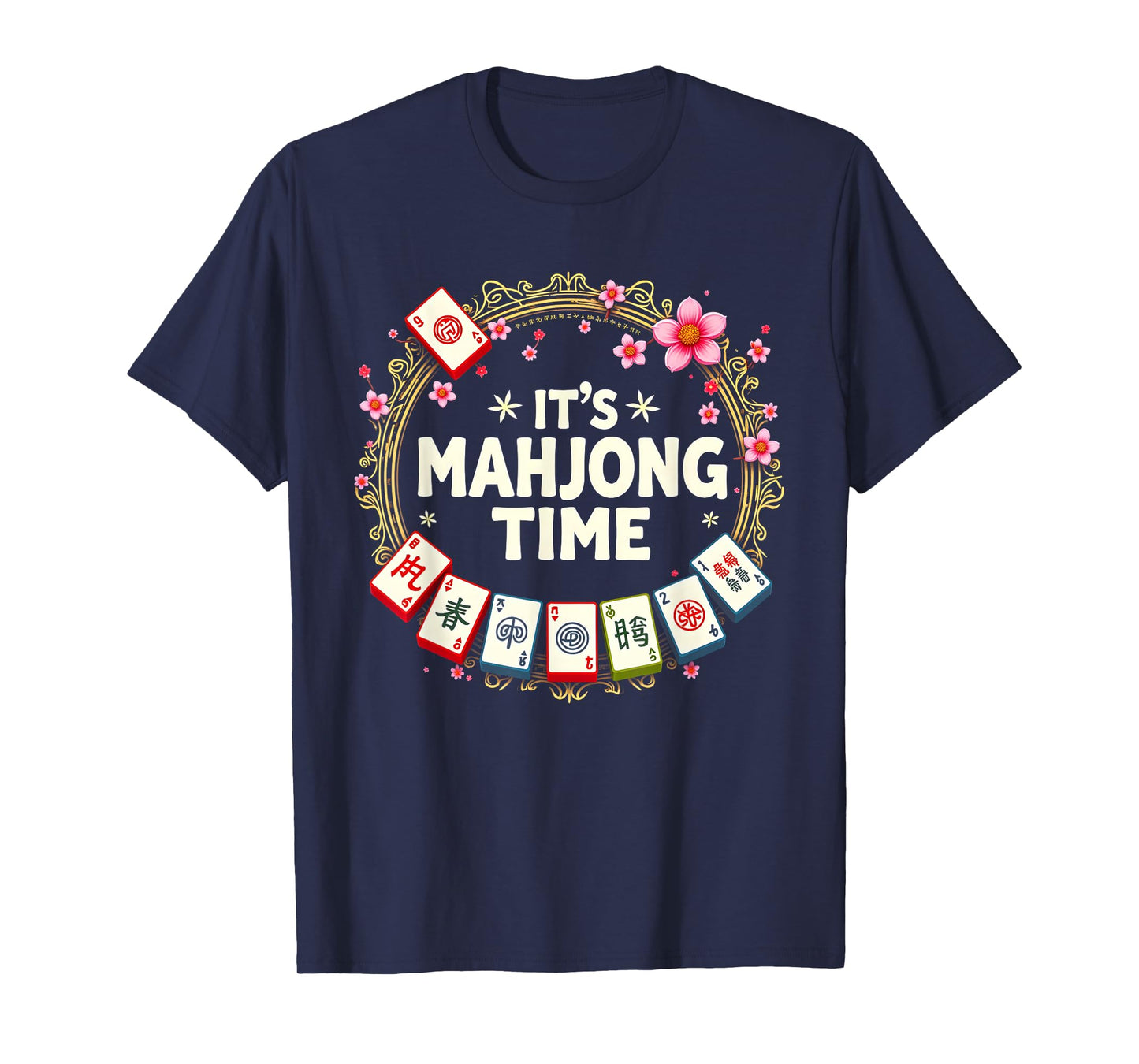 Womens Playing Mahjong With The Girls Tile Game T-Shirt
