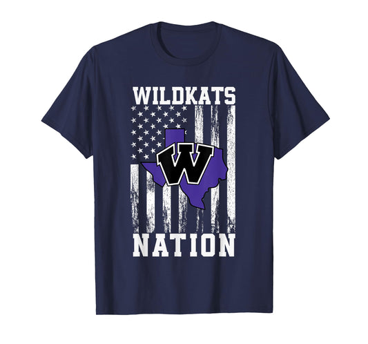 Willis Wildkats Logo Nation HS T-Shirt