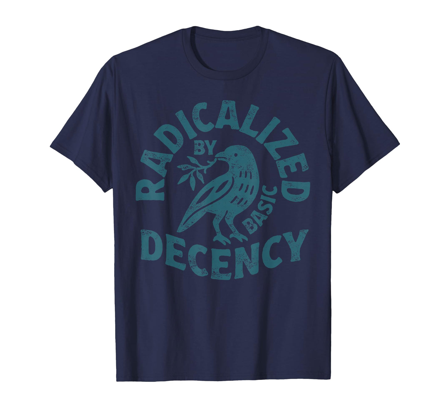 Floral Radicalized by Basic Decency Feminist Activist Gift T-Shirt