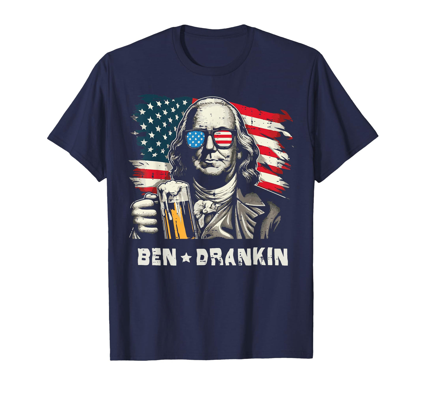 4th Of July Franklin Ben Drankin American Dad Men Women T-Shirt