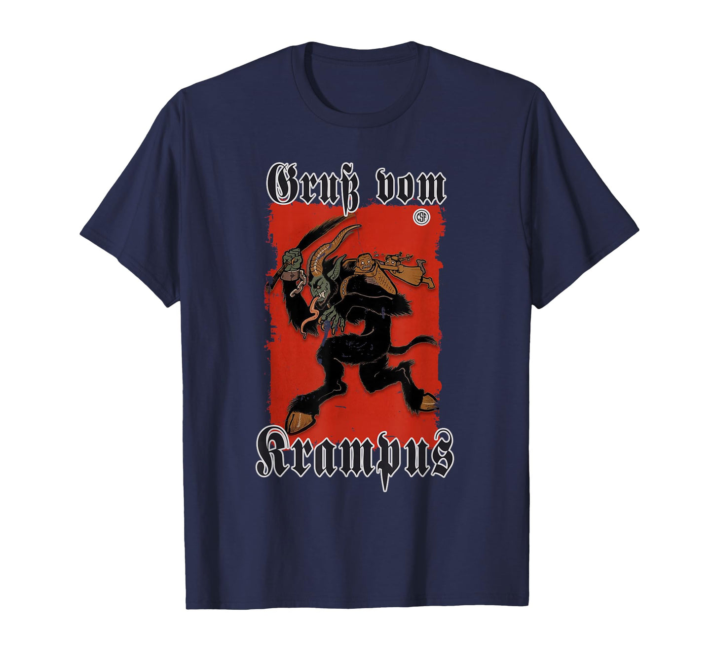 Greeting from Krampus Christmas Legend Figure T-Shirt