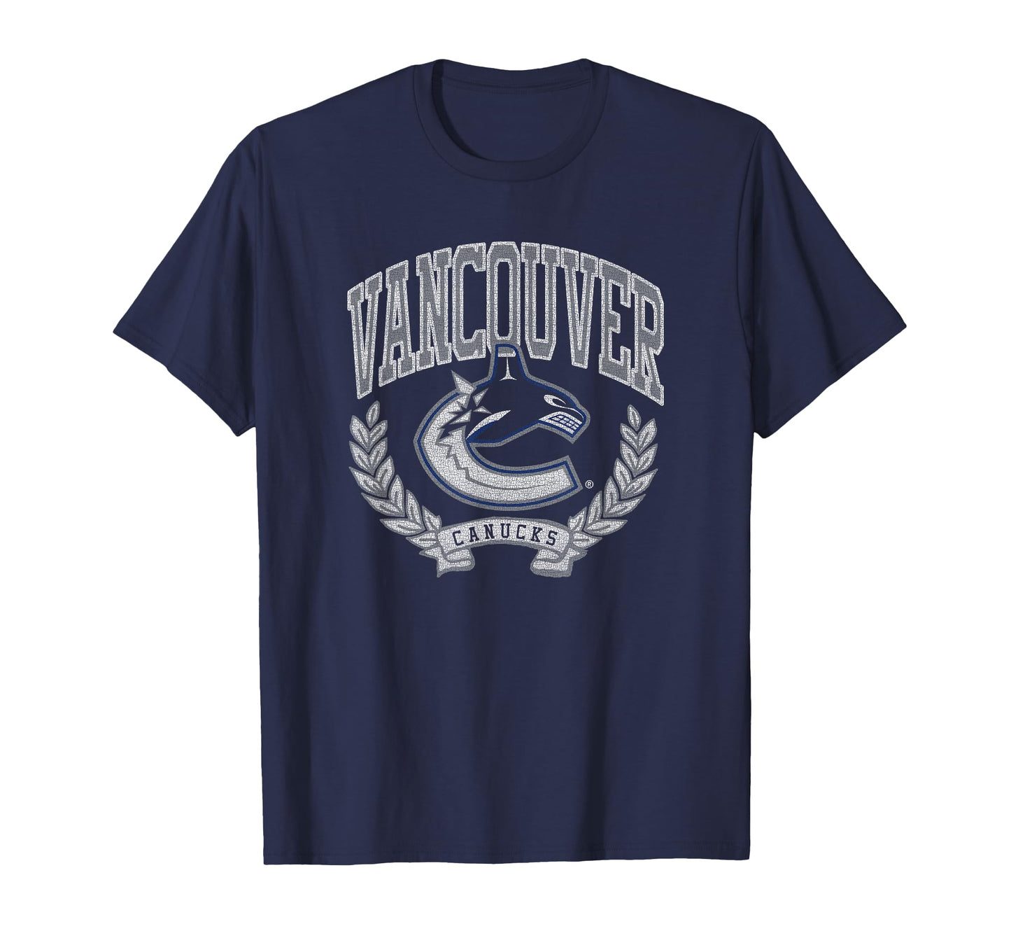 Vancouver Canucks Vintage Victory Navy Officially Licensed T-Shirt