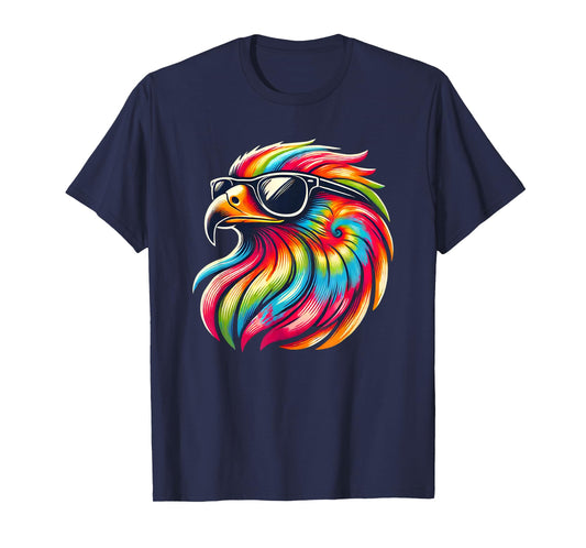 Tie Dye Art Sunglasses Hawk Hawks T-Shirt