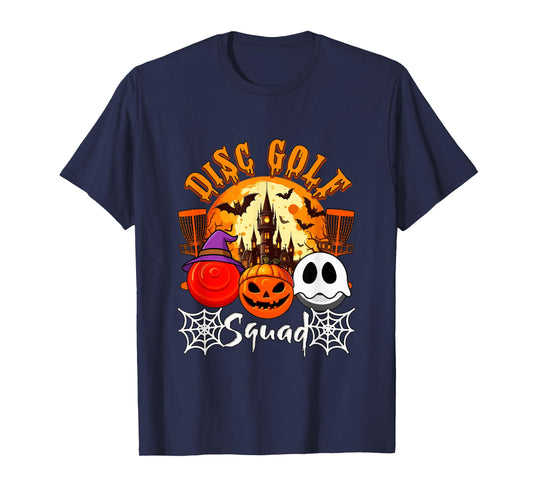 Disc Golf Squad Halloween Three Horror Balls Costume Player T-Shirt