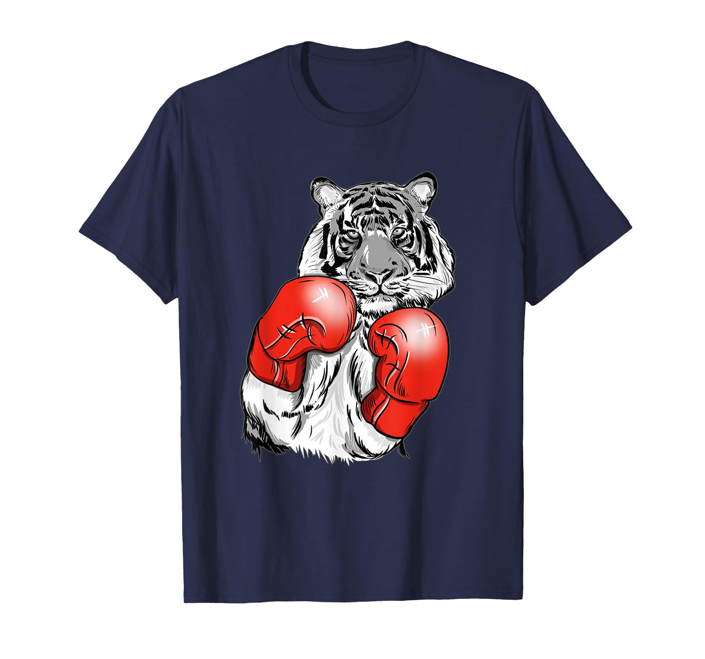 Funny Boxing Tiger With Red Gloves Kids Adults T-Shirt